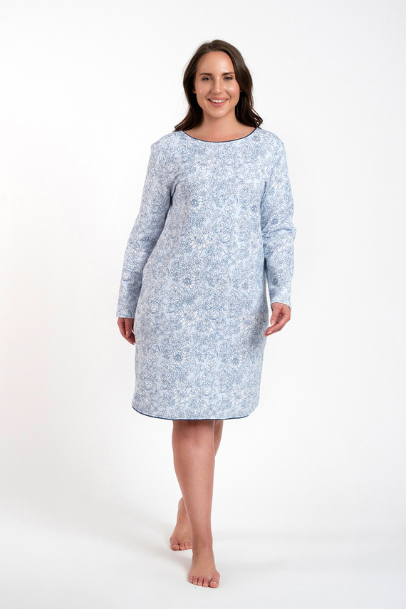 Gracjela Nachthemd Italienische Mode - Blaudruck 