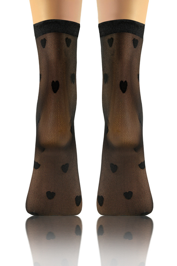 Sesto Senso Damensocken, Muster 04 Herzen