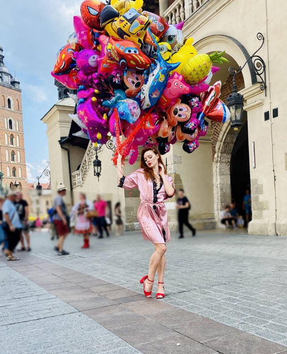 929 Kleoree Damenbademantel De Lafense - rosa