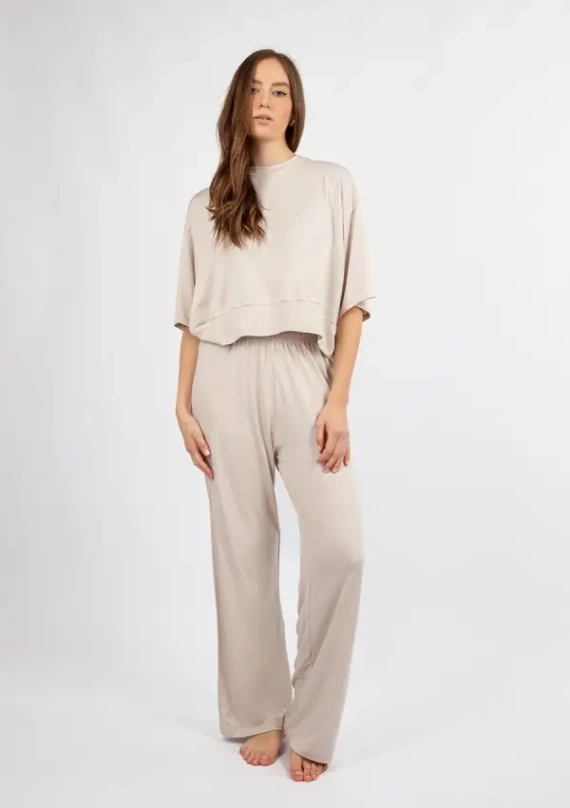 DK-K-B20 Damen-Bambusset Dkaren – ecru