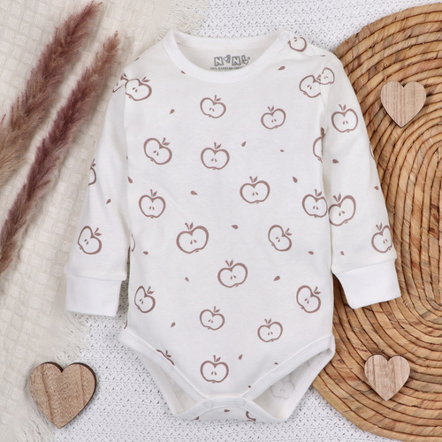 ABN-5294/JAB Happy Apples Body aus Bio-Baumwolle mit Nini-Print