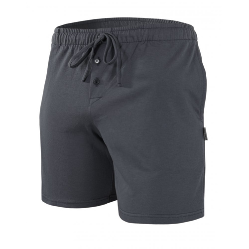 Milo 2 Sesto Senso kurze Pyjamahose, glatt, Graphit