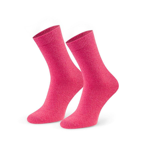 Art.185 Steven 005 rosa Socken – Damen-Wintersocken aus Wolle, glatt