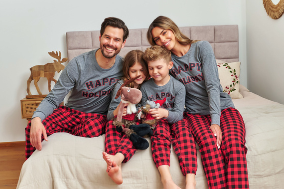 Damenpyjama 7343 Dunkelgrau Doctor Nap – 100 % Baumwolle