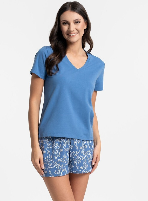 Damen Pyjama Moraj PDD2900-006 Baumwolle kurzarm bequem Set