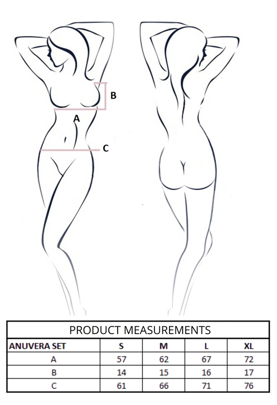 Anuvera Set Black Passion schwarz – elegantes Damenunterwäsche-Set