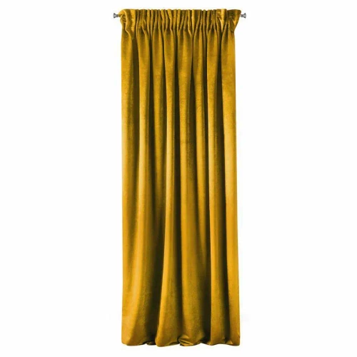 Taylor Samtvorhang fertig auf Band Design91 Senf