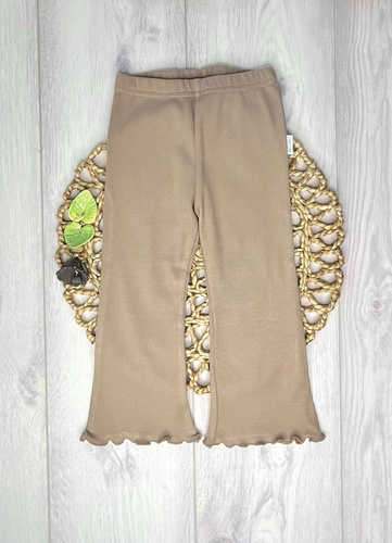 Leggings LJ816 Mamatti Ripp Schlag 97% Baumwolle elastisch – braun