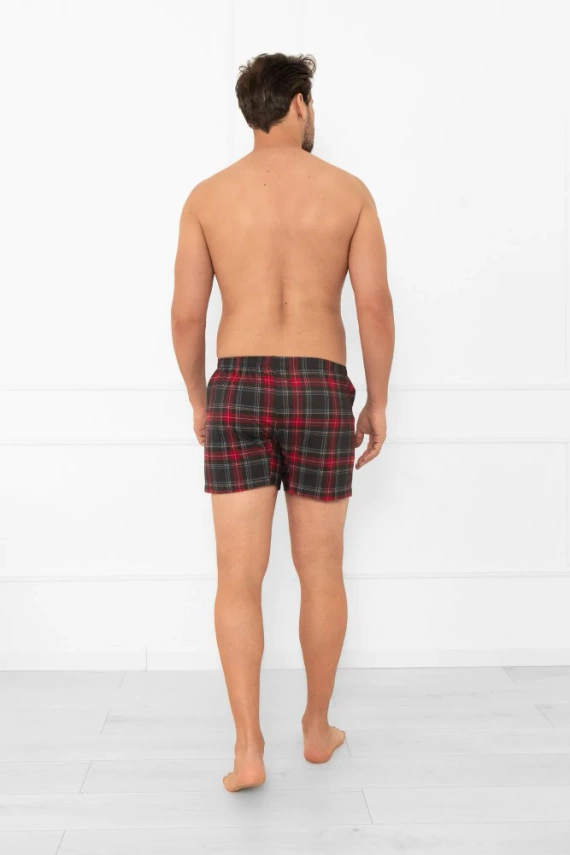 Rusoli Herren-Boxershorts im italienischen Stil – Baumwolle, kariert, klassisch