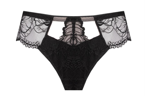 Slip Unikat Belem schwarz Spitze bequem elegant Alltag