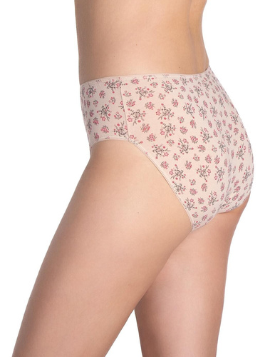 Damen-Slips Lama L-120 BI-97 – Baumwoll-Bikini, 3er-Pack in Beige- und Brauntönen