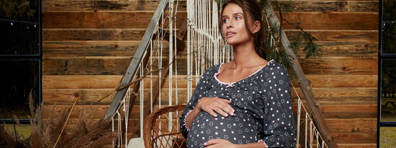 Antilia 3/4 Ärmel Nachthemd Italian Fashion - Druck