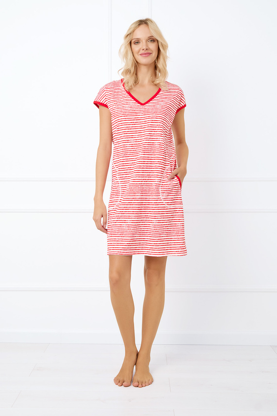 Flota Damen Kurzarm-Shirt Italian Fashion - Druck rot