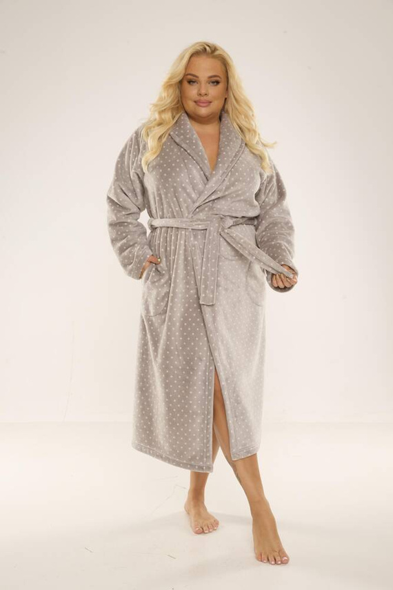 548 Melanie Langer Morgenmantel für Frauen Forex - grau