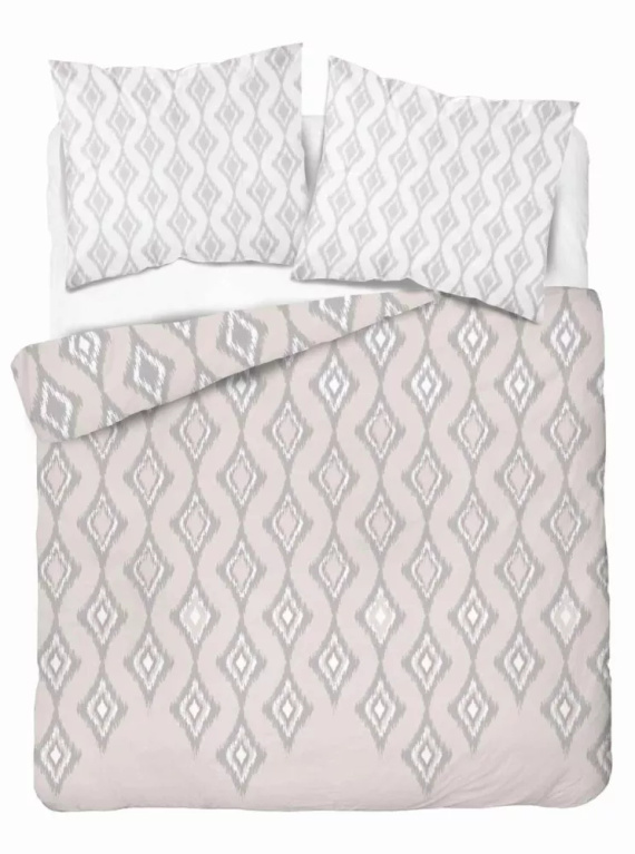 5031 Eine Detexpol-Geometrie-Mikrofaserbettwäsche, Puderrosa