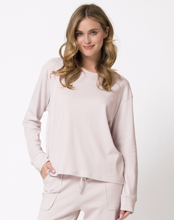 Damen-Pyjama 1814 Yoko Leveza 100% Baumwolle Homewear Flieder