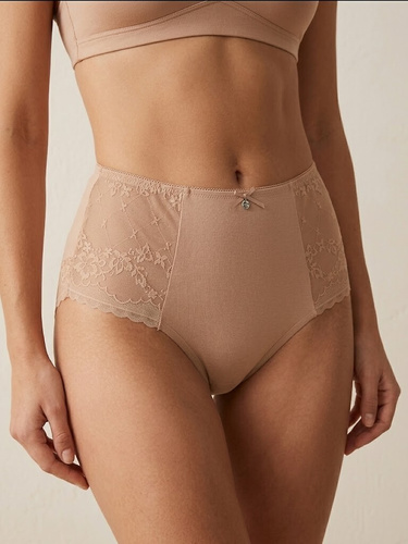 Damen-Slips Lama L-MOD1603 MD-06 Modal Spitze Hoch 2er-Pack