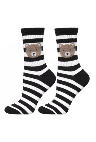 Moraj CSL250-938 Damensocken – Baumwolle mit einem süßen Teddybären