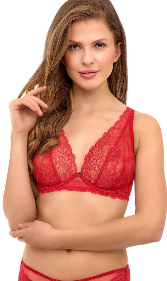 2523 Lupoline weicher Bralette-BH rot