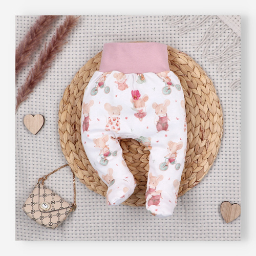 Nini Baby-Halbstrampler Little Mouse 100% Bio-Baumwolle – Made in Polen