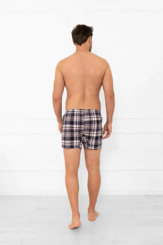 Britische Herren-Boxershorts im italienischen Stil – Baumwolle, kariert, klassisch