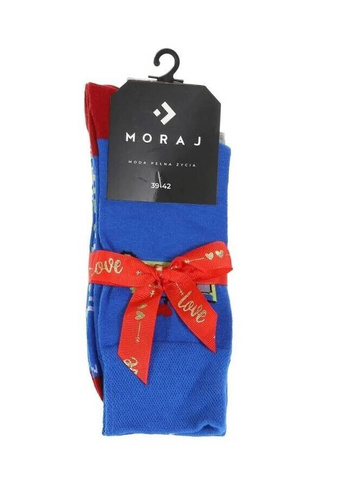 CMLW350-019/2 Herrensocken Valentinstag Moraj – Blau und Grau