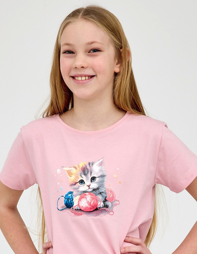 Mädchen Pyjama Cornette Kitty Baumwolle kurzarm Shorts Set