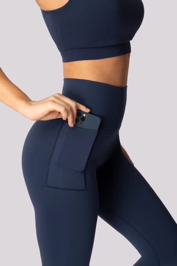 Base Damen-Leggings Mona Marineblau