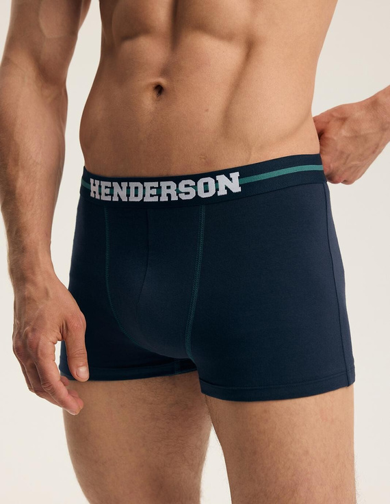 Henderson 46098 Find2 Herren Boxershorts 2er-Pack Baumwolle mit breitem Logo-Bund