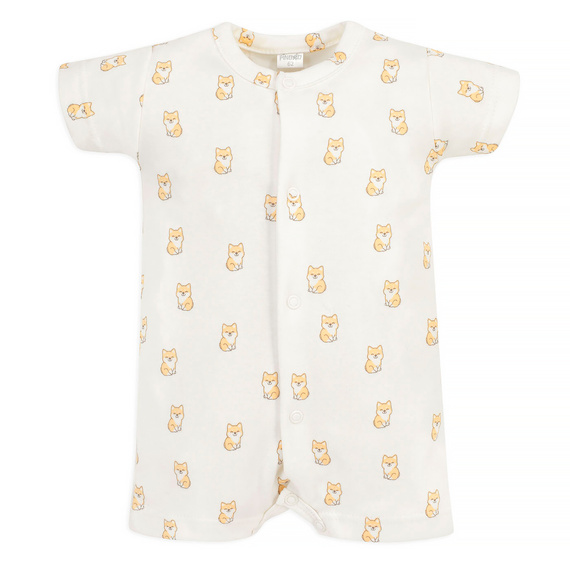 Lovely Day Rampers Pinocchio mit Reißverschluss – ecrufarbene Hunde