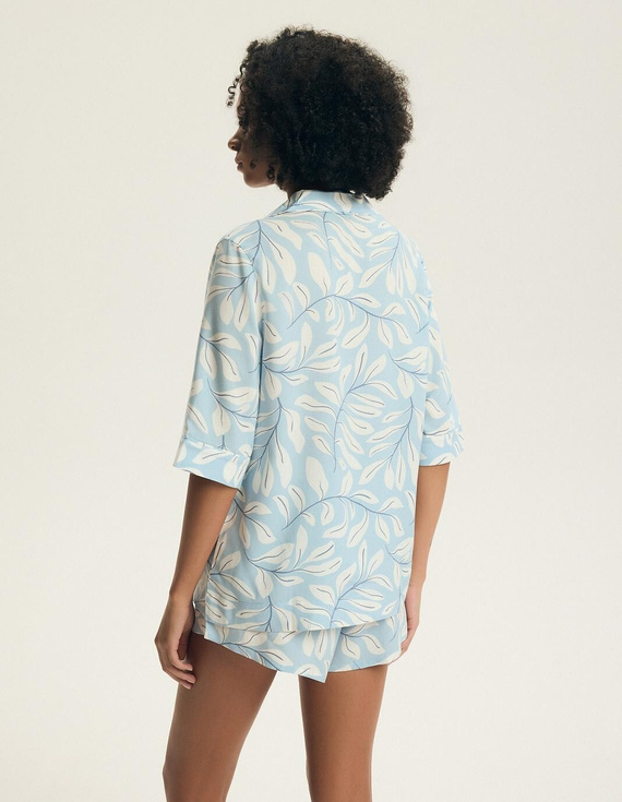 Damenpyjama 44482 Estes 100% Viskose mit Knöpfen