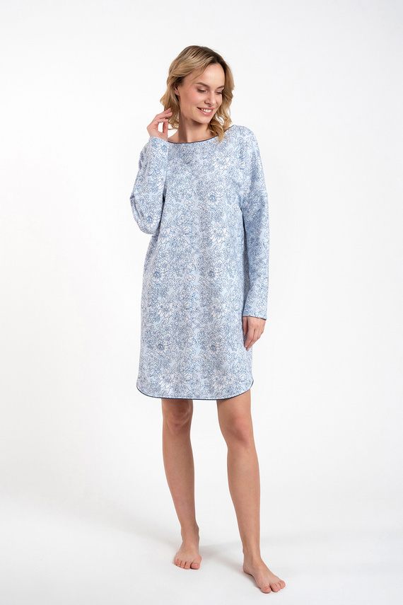 Gracjela Nachthemd Italienische Mode - Blaudruck 