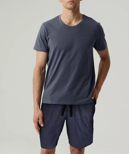 Atlantic NMP-381 Herren Sommer Pyjama Baumwolle Peach Effect