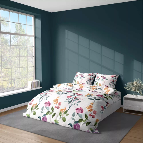 5033 Eine Detexpol-Bettwäsche aus botanischer Mikrofaser, lila