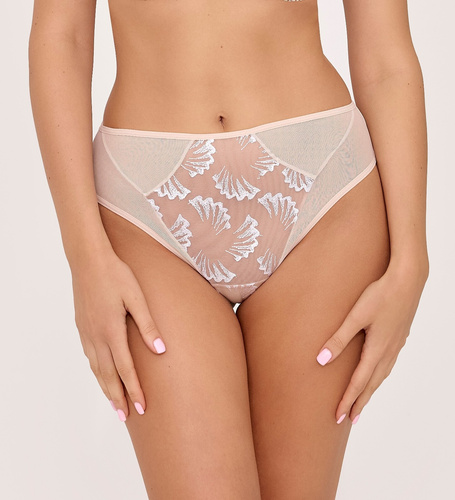 Ava 2241 Caschmere Slip aus Tüll mit Stickerei beige