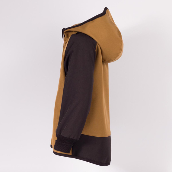229020 Nicol Softshell-Jacke für Jungen mit Fleece, Kapuze und Reflektoren – olivgrün