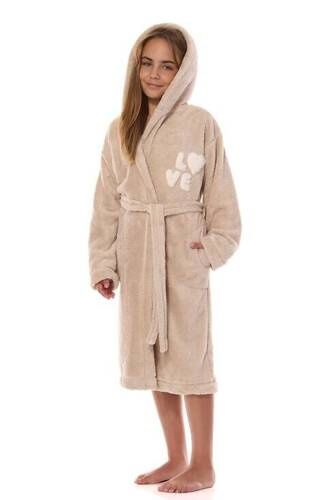 2434 LO L&L Kinderbademantel – Angora