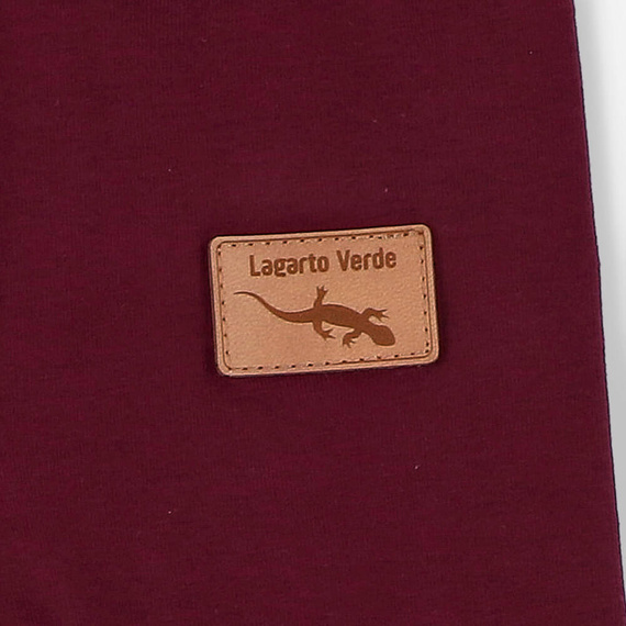 KAR-0041/BOR Lagarto Verde Mädchen-Leggings, Burgunderrot