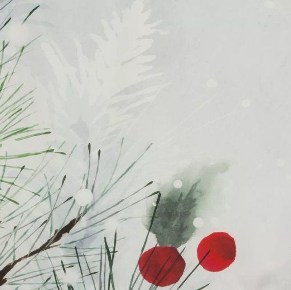 Robin Weihnachtsbettwäsche, Weihnachtsbaum mit Dekoration, Eurovorhänge, grau