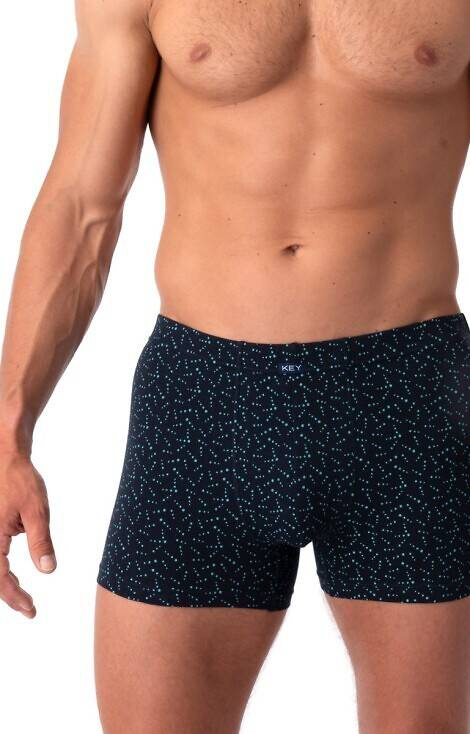MXH 948 Key Herren Boxershorts - Schwarz - Türkis