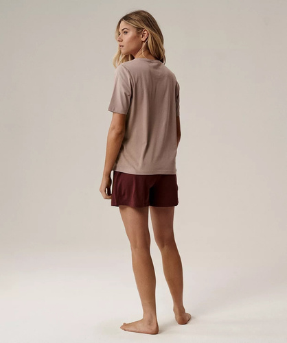 Damenpyjama Atlantic NLP-498E, Beige – Baumwolle, bequem und elegant