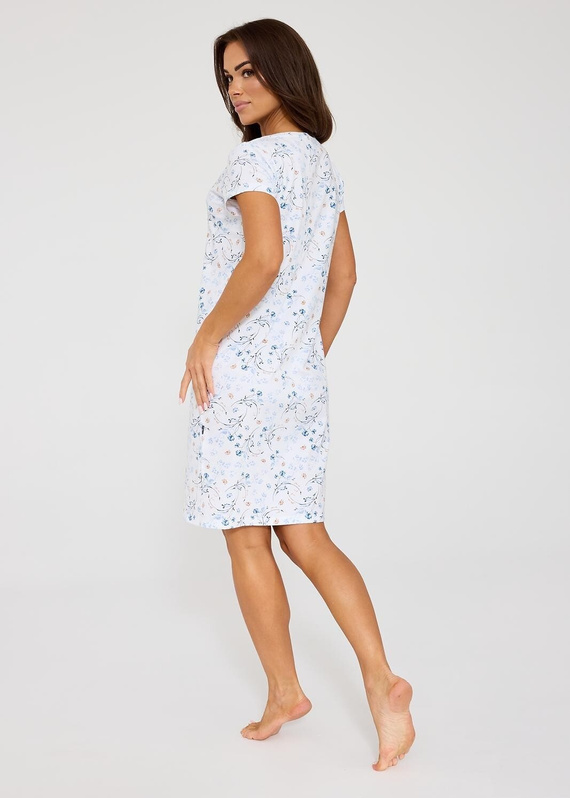 Cornette 167/350 Florence weißes Nachthemd 100% Baumwolle