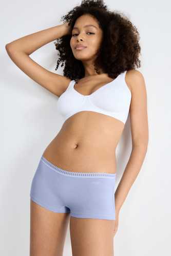 GO Crush Short C3P Damen Shorts 3er-Pack Sloggi - V003 blau