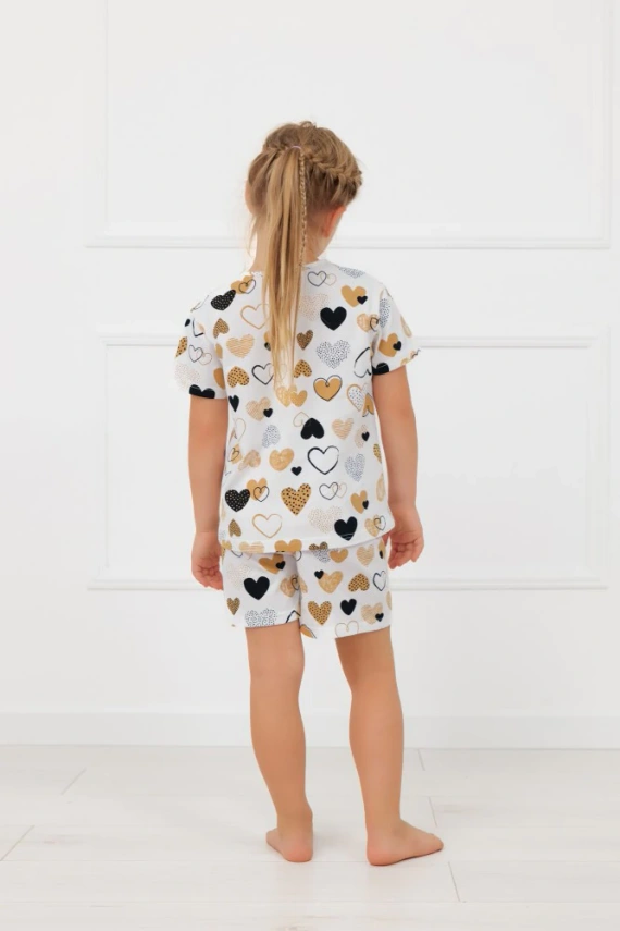 Mädchen Pyjama Ariela Italian Fashion – Baumwolle, Kurzarm, Shorts