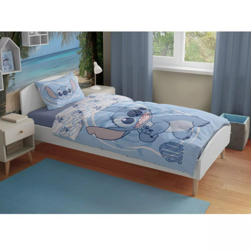Kinderbettwäsche Lilo i Stitch Faro 100x135 Baumwolle + Kissenbezug 40x60 Motiv