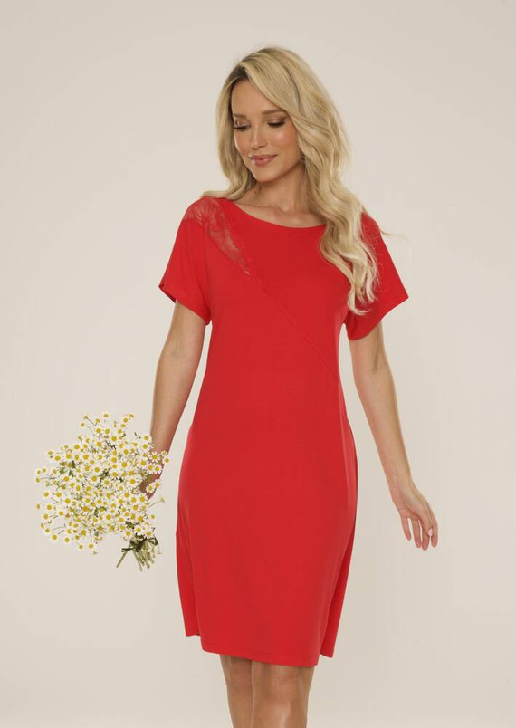 737 Velar Forex Nachthemd - rot