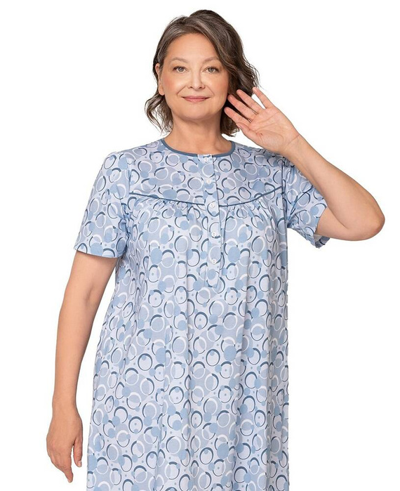 203 Bogna I Martel Nachthemd mit Reißverschluss – Blau 26