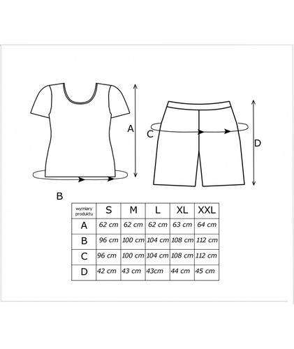 Damenpyjama Melisa 1/2 Donna – Viskose, Kurzarm