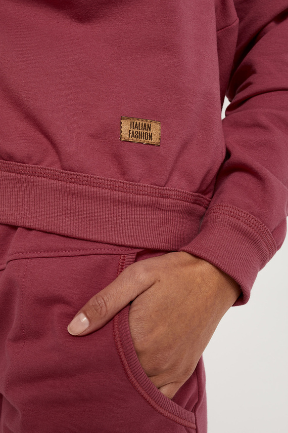 Panama Women's Long Set. ärmel, Länge. hose Italian Fashion - Himbeere