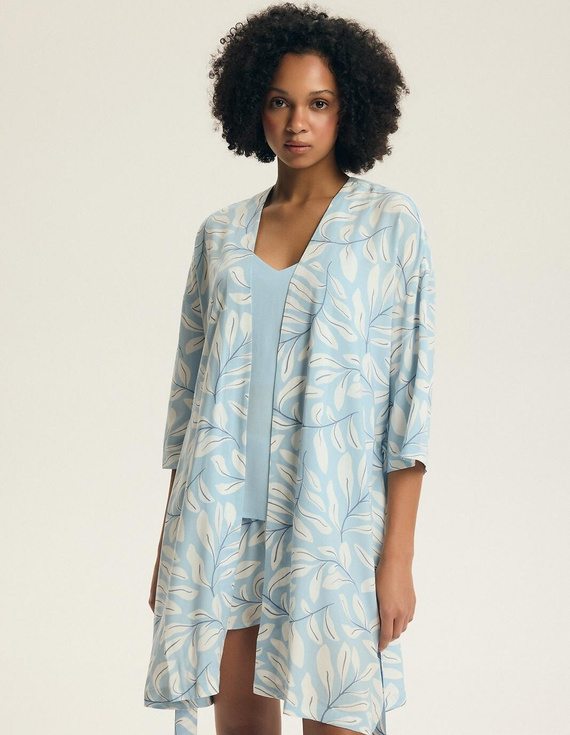 Damen Bademantel 44483 Estes 100% Viskose 3/4